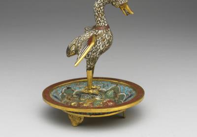 图片[3]-Candle stand with symbols of peaceful prosperity of the reign in cloisonne enamels, Qing dynasty, Qianlong reign (1736-1795)-China Archive